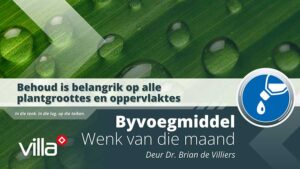 Behoud is belangrik op alle plantgroottes en oppervlaktes